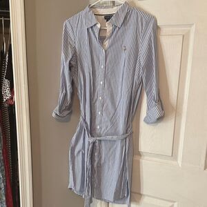 U.S. Polo Light Blue Striped dress